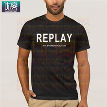 Load image into Gallery viewer, Song REPLAY- RUE ETIENNE MARCEL PARIS T-SHIRT Clothes Popular T-Shirt Crewneck Cotton Tees Tops Summer Tees Cotton T-Shirt