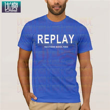 Load image into Gallery viewer, Song REPLAY- RUE ETIENNE MARCEL PARIS T-SHIRT Clothes Popular T-Shirt Crewneck Cotton Tees Tops Summer Tees Cotton T-Shirt