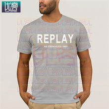 Load image into Gallery viewer, Song REPLAY- RUE ETIENNE MARCEL PARIS T-SHIRT Clothes Popular T-Shirt Crewneck Cotton Tees Tops Summer Tees Cotton T-Shirt