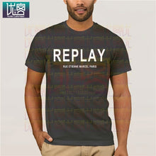 Load image into Gallery viewer, Song REPLAY- RUE ETIENNE MARCEL PARIS T-SHIRT Clothes Popular T-Shirt Crewneck Cotton Tees Tops Summer Tees Cotton T-Shirt
