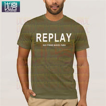 Load image into Gallery viewer, Song REPLAY- RUE ETIENNE MARCEL PARIS T-SHIRT Clothes Popular T-Shirt Crewneck Cotton Tees Tops Summer Tees Cotton T-Shirt