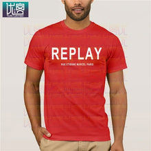 Load image into Gallery viewer, Song REPLAY- RUE ETIENNE MARCEL PARIS T-SHIRT Clothes Popular T-Shirt Crewneck Cotton Tees Tops Summer Tees Cotton T-Shirt