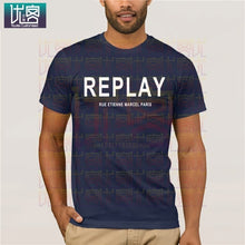 Load image into Gallery viewer, Song REPLAY- RUE ETIENNE MARCEL PARIS T-SHIRT Clothes Popular T-Shirt Crewneck Cotton Tees Tops Summer Tees Cotton T-Shirt