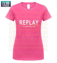Load image into Gallery viewer, Song REPLAY- RUE ETIENNE MARCEL PARIS T-SHIRT Clothes Popular T-Shirt Crewneck Cotton Tees Tops Summer Tees Cotton T-Shirt