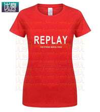 Load image into Gallery viewer, Song REPLAY- RUE ETIENNE MARCEL PARIS T-SHIRT Clothes Popular T-Shirt Crewneck Cotton Tees Tops Summer Tees Cotton T-Shirt