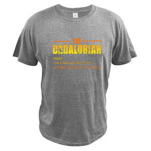 The Dadalorian Defination T Shirt Like A Dad Just Way Cooler Vintage Tshirt Crew Neck Short Sleeve Tee Tops