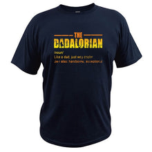 Load image into Gallery viewer, The Dadalorian Defination T Shirt Like A Dad Just Way Cooler Vintage Tshirt Crew Neck Short Sleeve Tee Tops
