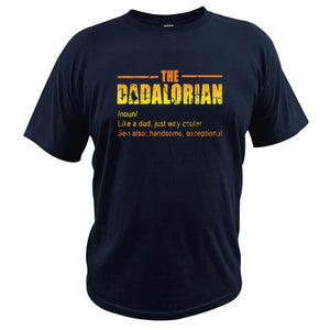 The Dadalorian Defination T Shirt Like A Dad Just Way Cooler Vintage Tshirt Crew Neck Short Sleeve Tee Tops