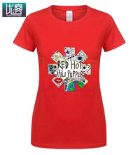 Load image into Gallery viewer, Red Hot Chili Logo Peppers Doodle Rock Band Vintage Distressed T-Shirt New Summer Style Fashion Rock Clothing for Men Tops
