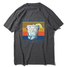 Load image into Gallery viewer, New fashion promotion Martini Cocktail Let The Evening Be Gin Funny Vintage Men&#39;s T-Shirt Cotton Tee women&#39;s sweatshirts
