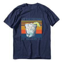 Load image into Gallery viewer, New fashion promotion Martini Cocktail Let The Evening Be Gin Funny Vintage Men&#39;s T-Shirt Cotton Tee women&#39;s sweatshirts
