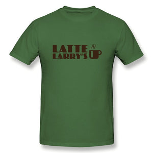 Latte Larry S Curb Your Enthusiasm T-Shirt Men's Basic Short Sleeve T-Shirt European Size