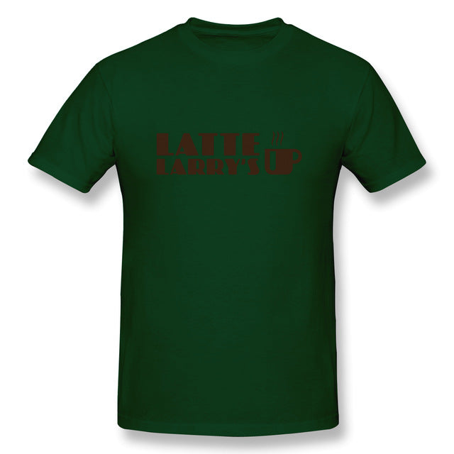 Latte Larry S Curb Your Enthusiasm T-Shirt Men's Basic Short Sleeve T-Shirt European Size